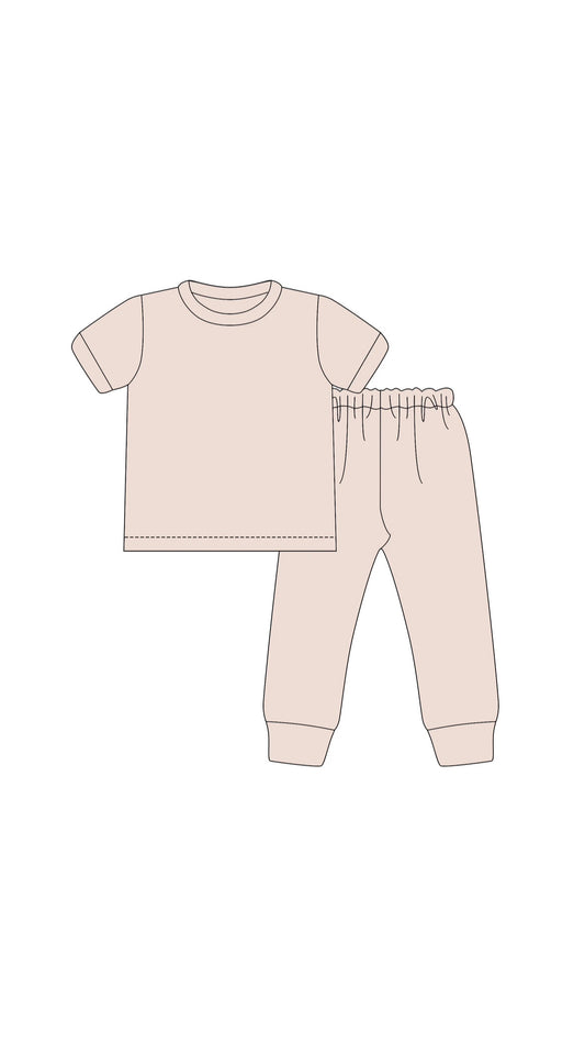 T-shirt and joggers sets - oat