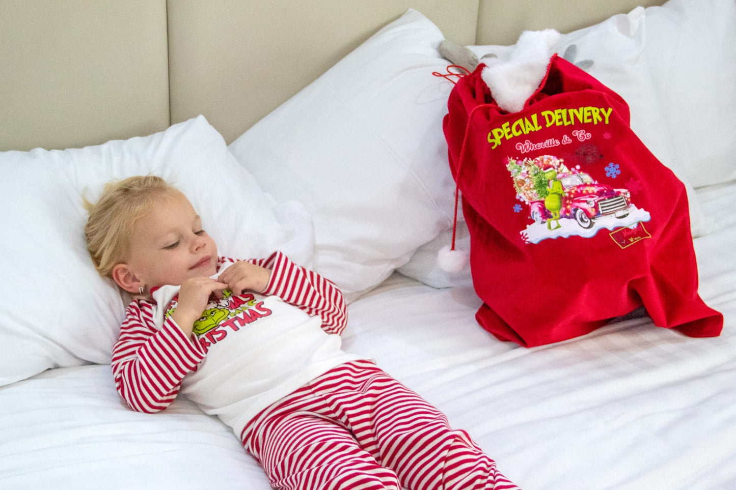 Children’s stripe Christmas pjs