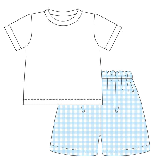 Boys swim shorts and t shirt set